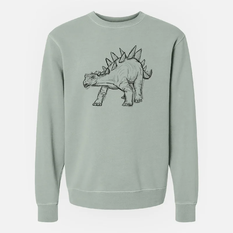 Stegosaurus Stenops - Unisex Pigment Dyed Crew Sweatshirt