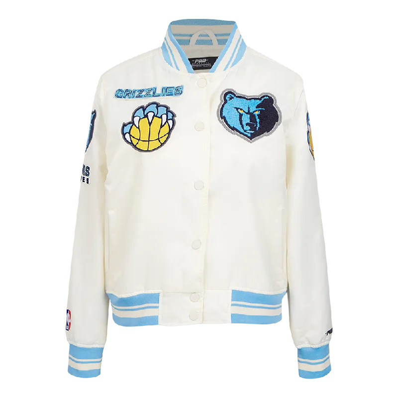 CHAMARRA DE SATÉN NBA MEMPHIS GRIZZLIES RETRO CLASSICS PARA MUJER