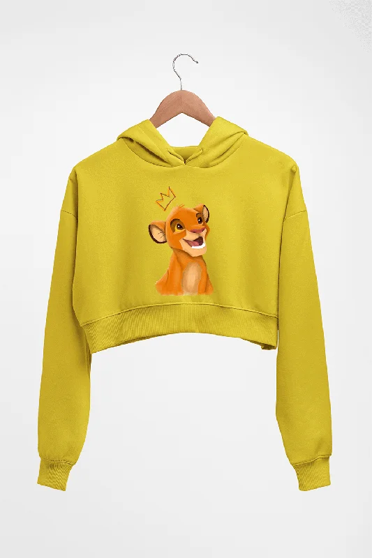 Lion King Simba Crop HOODIE FOR WOMEN