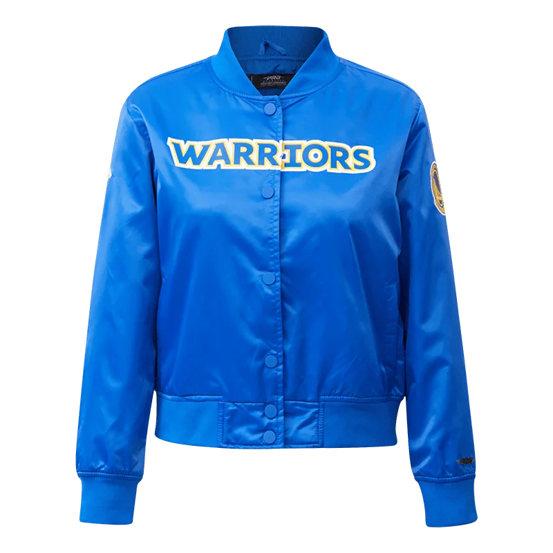 CHAMARRA DE SATÉN NBA GOLDEN STATE WARRIORS CLASSIC ESSENTIALS PARA MUJER