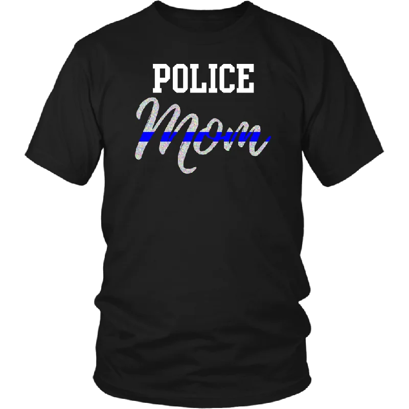 Thin Blue Line Police Mom Shirts and Hoodies