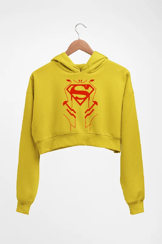 Superman Superhero Crop HOODIE FOR WOMEN