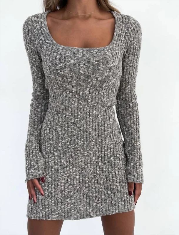 Alpine Mini Dress In Granite