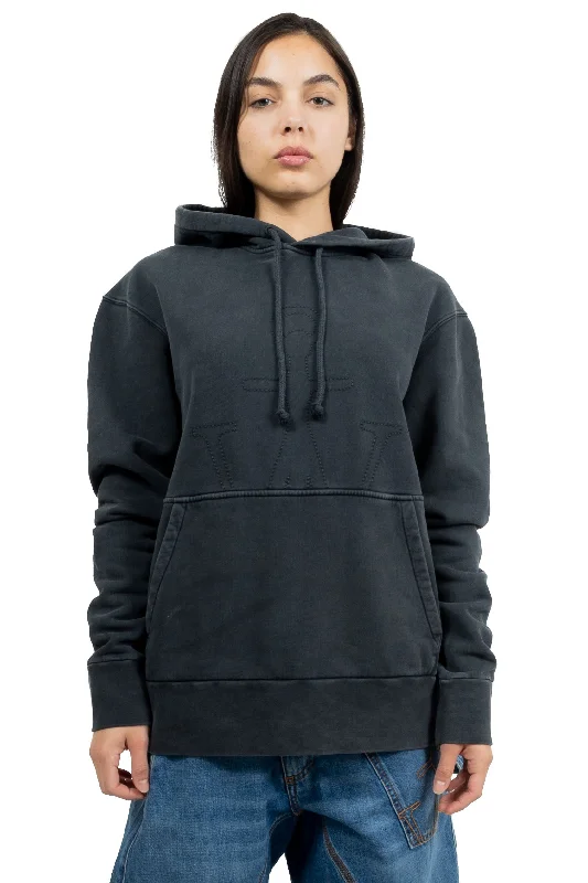 Jw Anderson Jwa Embroidered Hoodie Charcoal