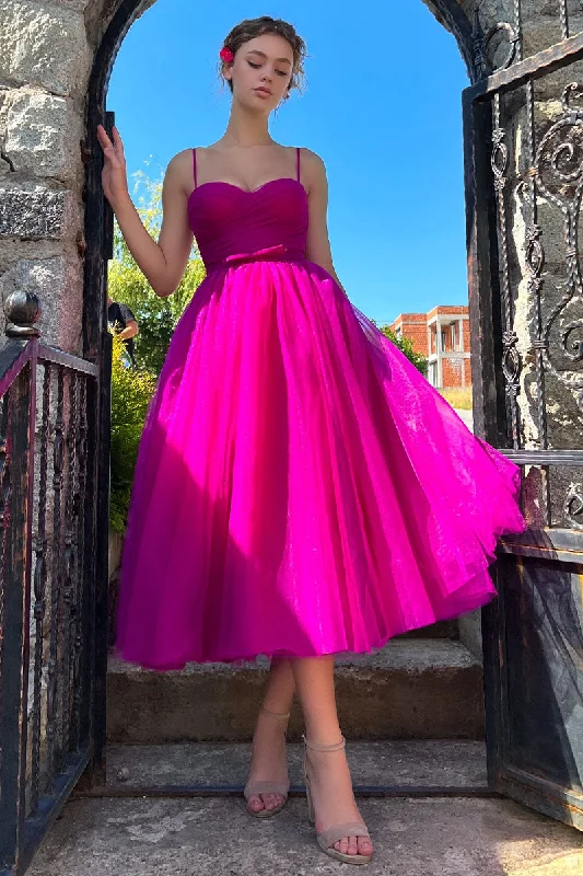 Deal Dash Divine Darling Tea-Length Tulle Cocktail Dress