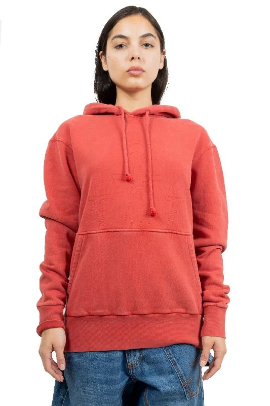 Jw Anderson Jwa Embroidered Hoodie Red