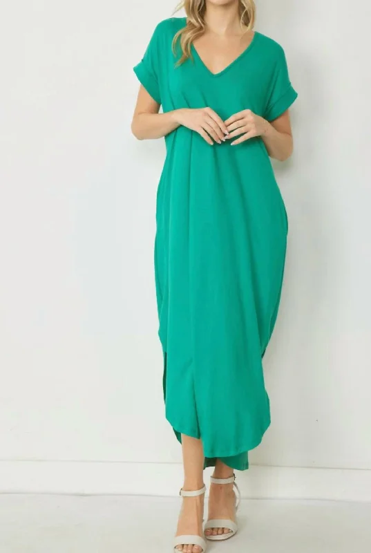 Everyday Maxi Dress In Green