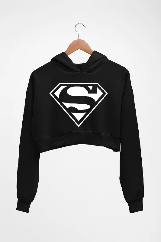 Superman Superhero Crop HOODIE FOR WOMEN