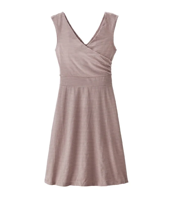 Porch Song Dress In High Tide: Stingray Mauve