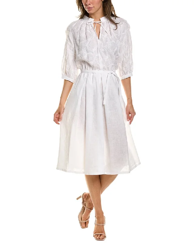 Piazza Sempione Linen-Blend Dress