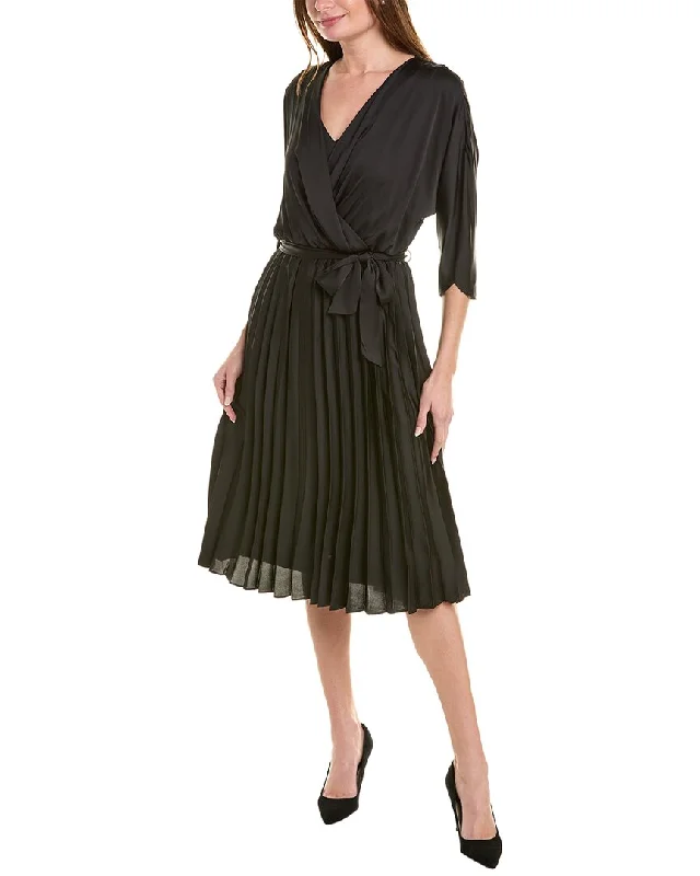 Joseph Ribkoff Pleated A-Line Dress