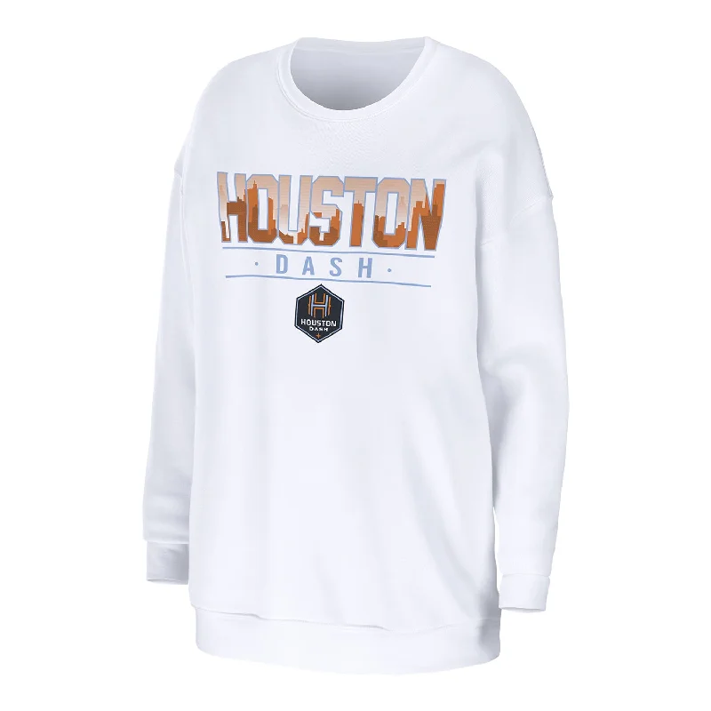 Women's Houston Dash WEAR White Crewneck