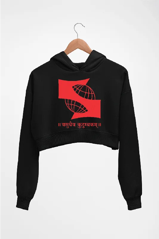 Symbiosis University Crop HOODIE FOR WOMEN