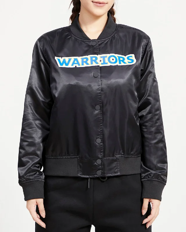 CHAMARRA DE SATÉN NBA GOLDEN STATE WARRIORS CLASSIC ESSENTIALS PARA MUJER