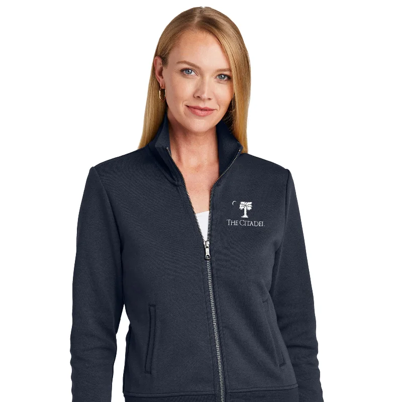 The Citadel, Big Red Logo, Brooks Brothers® Women’s Double-Knit Full-Zip Jacket