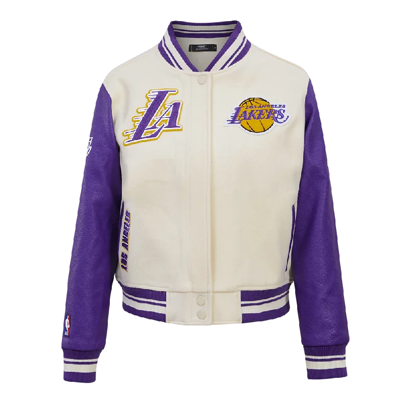 CHAMARRA UNIVERSITARIA NBA LOS ANGELES LAKERS RETRO CLASSICS PARA MUJER