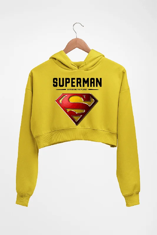 Superman Superhero Crop HOODIE FOR WOMEN