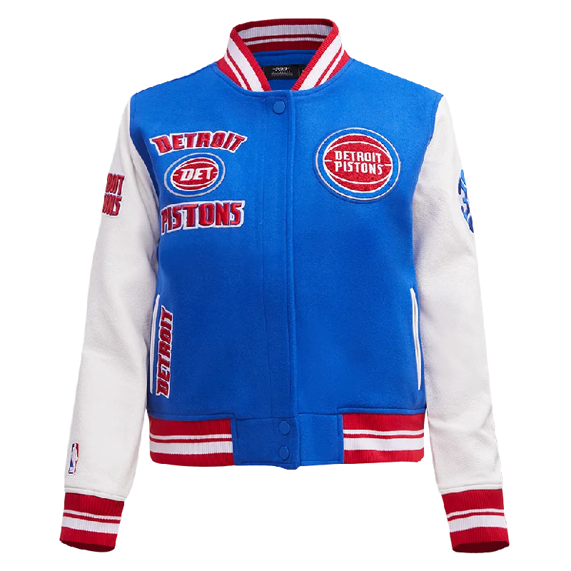 CHAMARRA UNIVERSITARIA NBA DETROIT PISTONS RETRO CLASSICS PARA MUJER