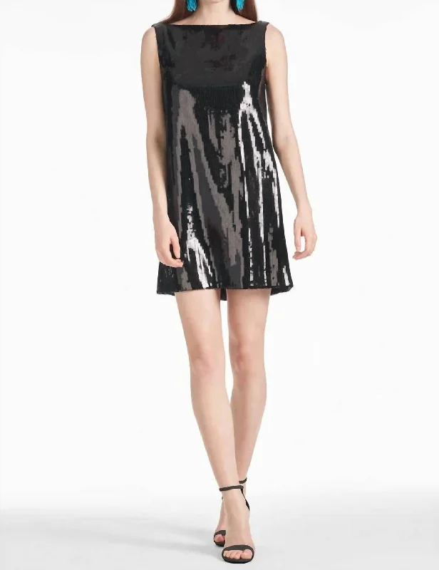 Sequin Addy Dress In Black