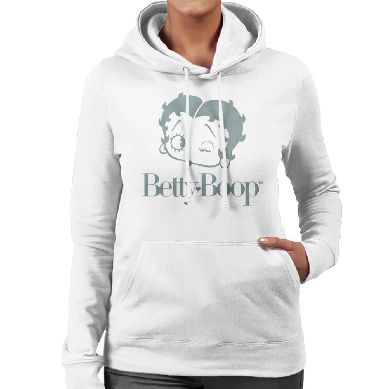 Betty Boop Friendly Wink Women's Hooded Sweatshirt