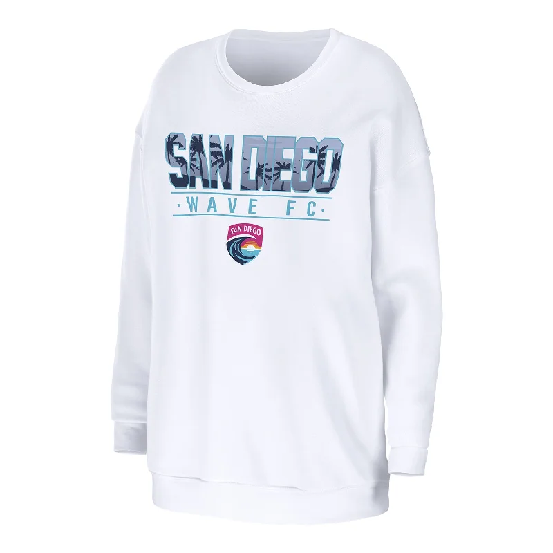 Women's San Diego Wave WEAR White Crewneck