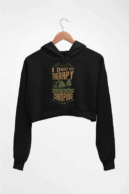 Camping Crop HOODIE FOR WOMEN