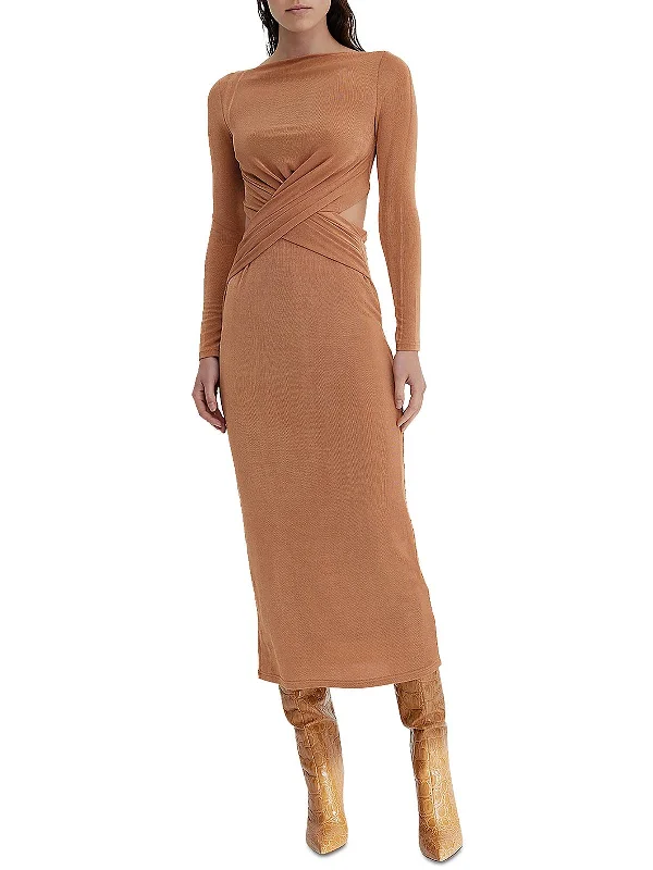 Womens Crossover Long Maxi Dress