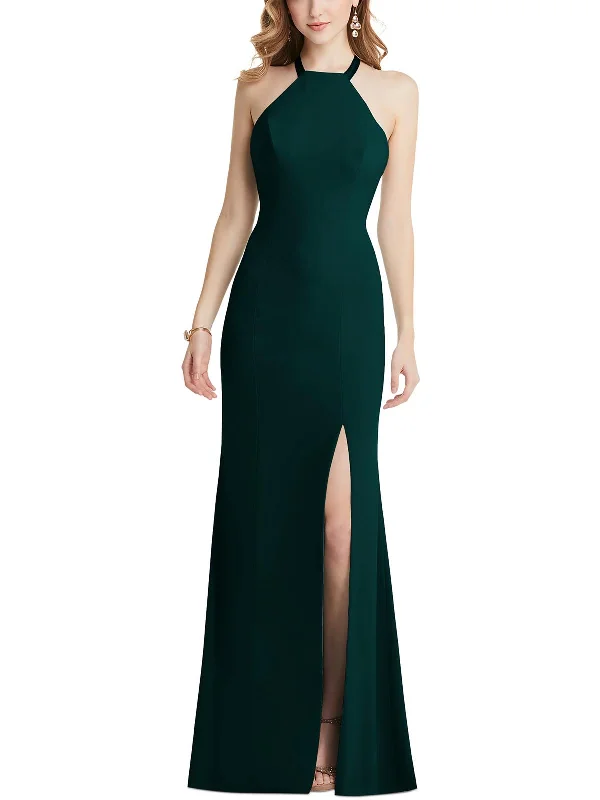 Womens Halter Long Evening Dress