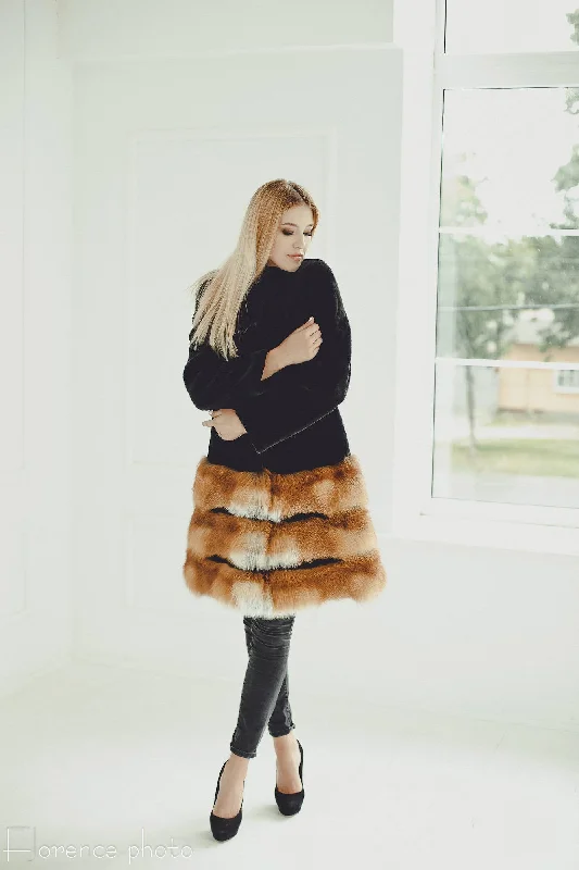 Fox Fur Coat (Multicolor)