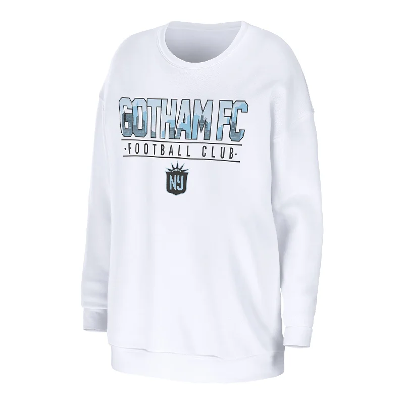 Women's NJ/NY Gotham WEAR White Crewneck