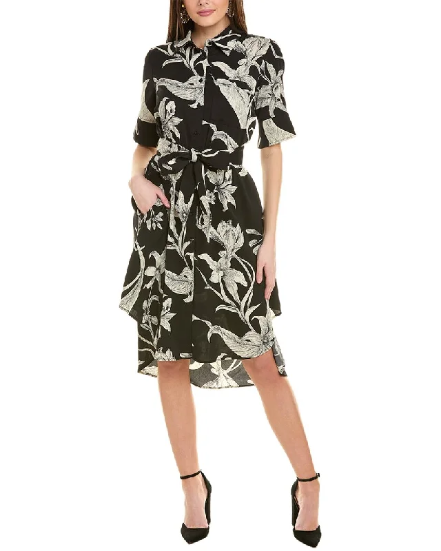 Gracia Flower Pencil Design Shirtdress