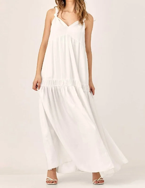 Soft Off White Maxi Dress