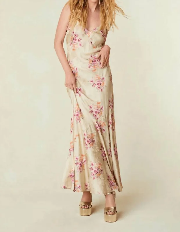 Azalea Dress In Rosie Mauve