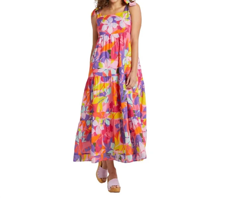 Rose Dress In Kaleidoscope Floral