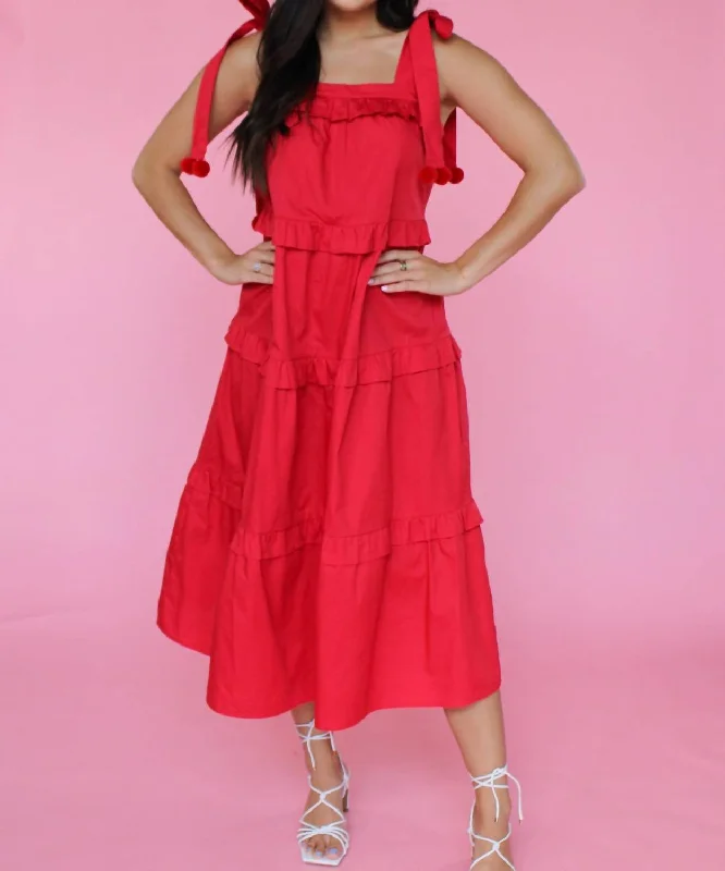 Apple Of My Eye Dress In Red