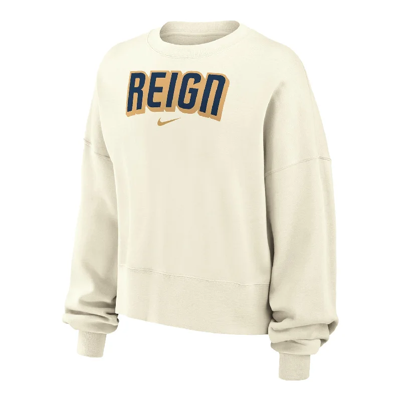 Women's Nike Seattle Reign Status Off-White Crewneck