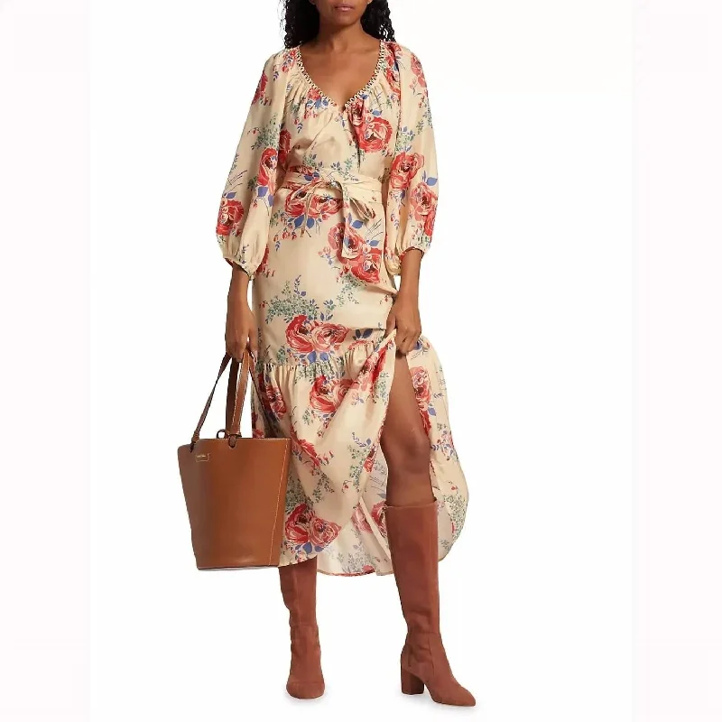 Vestige Dress In Echo Rose Print