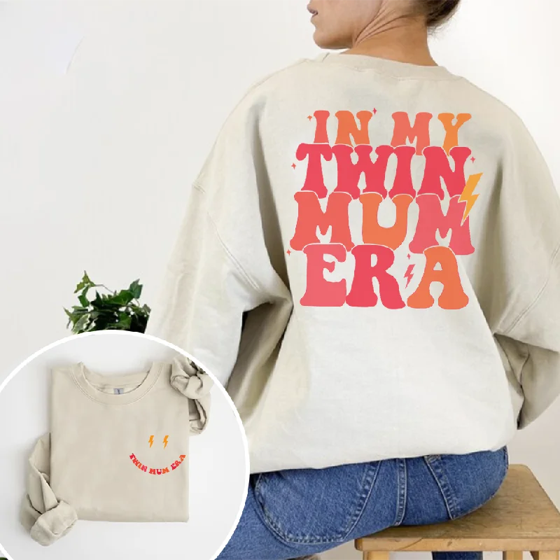 My Twin Mum Era Front & Back Logo Sweatshirt