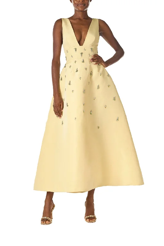 Limoncello Embroidered Cocktail Dress