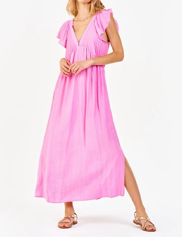 Lottie Dress In Fancy Pink