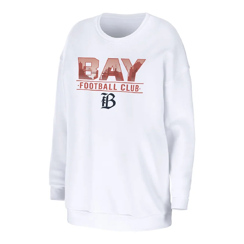 Women's Bay FC WEAR White Crewneck