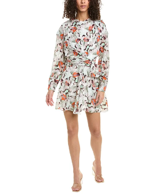 IRO Fil Coupe Silk-Blend Mini Dress