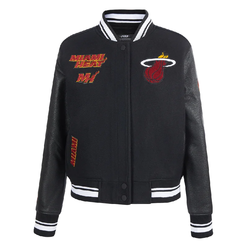 CHAMARRA UNIVERSITARIA NBA MIAMI HEAT RETRO CLASSICS PARA MUJER