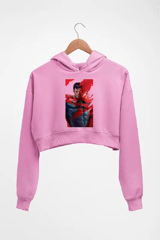 Superman Superhero Crop HOODIE FOR WOMEN