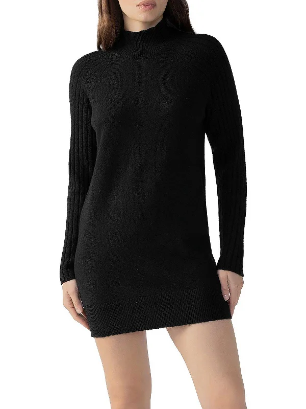 Womens Knit Mini Sweaterdress