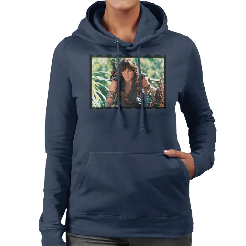 Xena Warrior Princess Spying Women's Hooded Sweatshirt