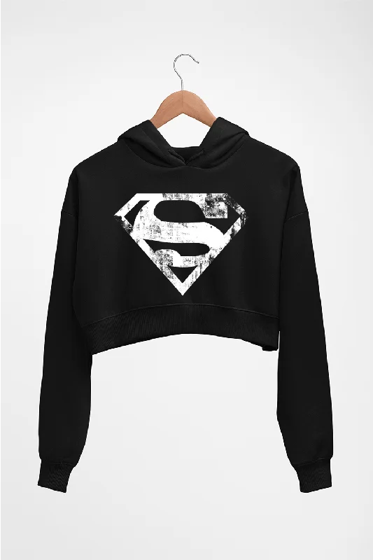 Superman Superhero Crop HOODIE FOR WOMEN