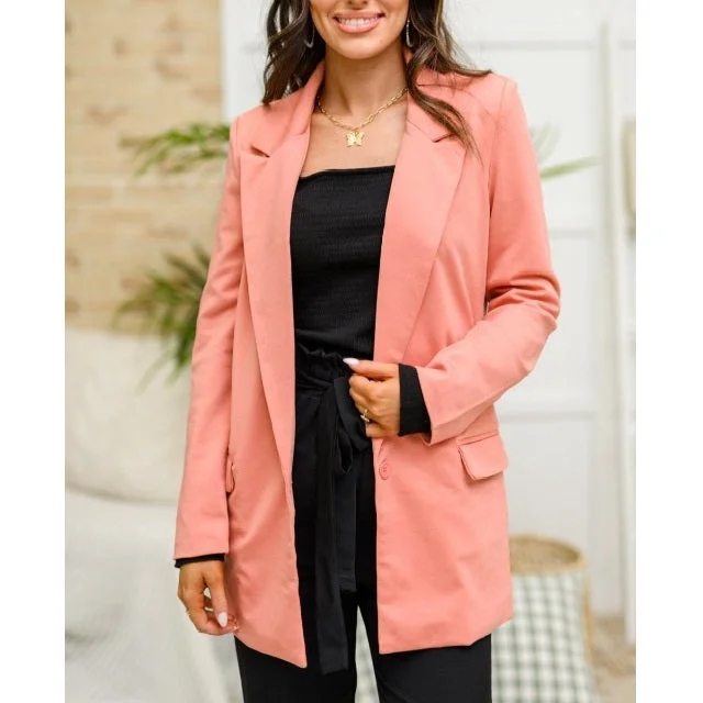 Double Turn Down Collar Blazer