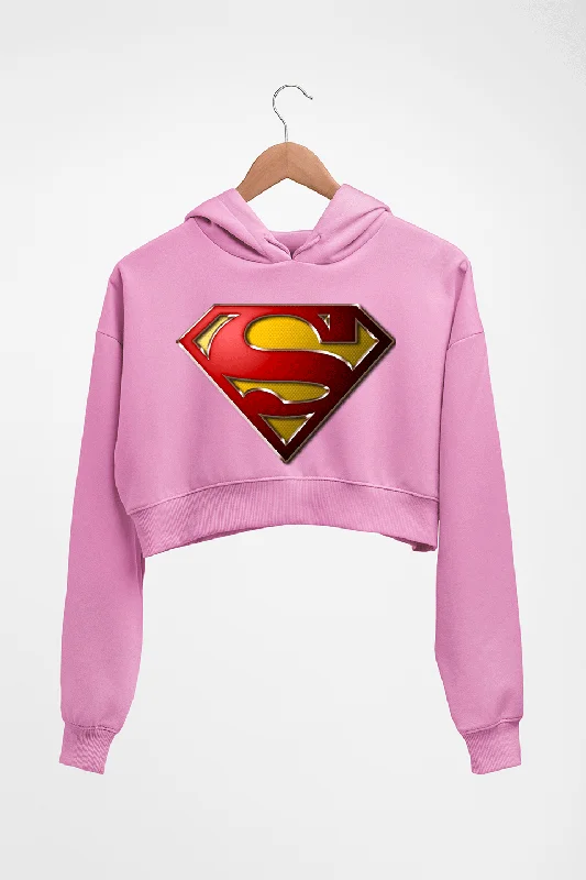 Superman Superhero Crop HOODIE FOR WOMEN