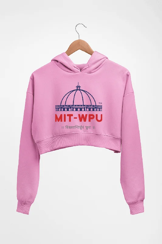 MIT World Peace University Crop HOODIE FOR WOMEN